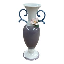 Wedgwood Jasperware, including vases lighter and trinket dishes, together with Lladro vase
