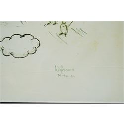 W R Wijesoma (Sri Lankan 1925-2006): Political Satire and 'Separatism & Concessions', pair monochrome prints signed in the plate 29cm x 41cm (unframed) (2)
Notes: W. R. Wijesoma was one of Sri Lanka’s most important political cartoonists, active for over three decades; these are final cartoon versions from which published newspaper or other printed edition art was taken.