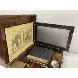 Underwood standard duplicator, in original wooden box, with gilt lettering to cover