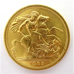  1965 gold full sovereign  