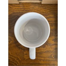 White ceramic same type mugs (100)- LOT SUBJECT TO VAT ON THE HAMMER PRICE - To be collected by appointment from The Ambassador Hotel, 36-38 Esplanade, Scarborough YO11 2AY. ALL GOODS MUST BE REMOVED BY WEDNESDAY 15TH JUNE.