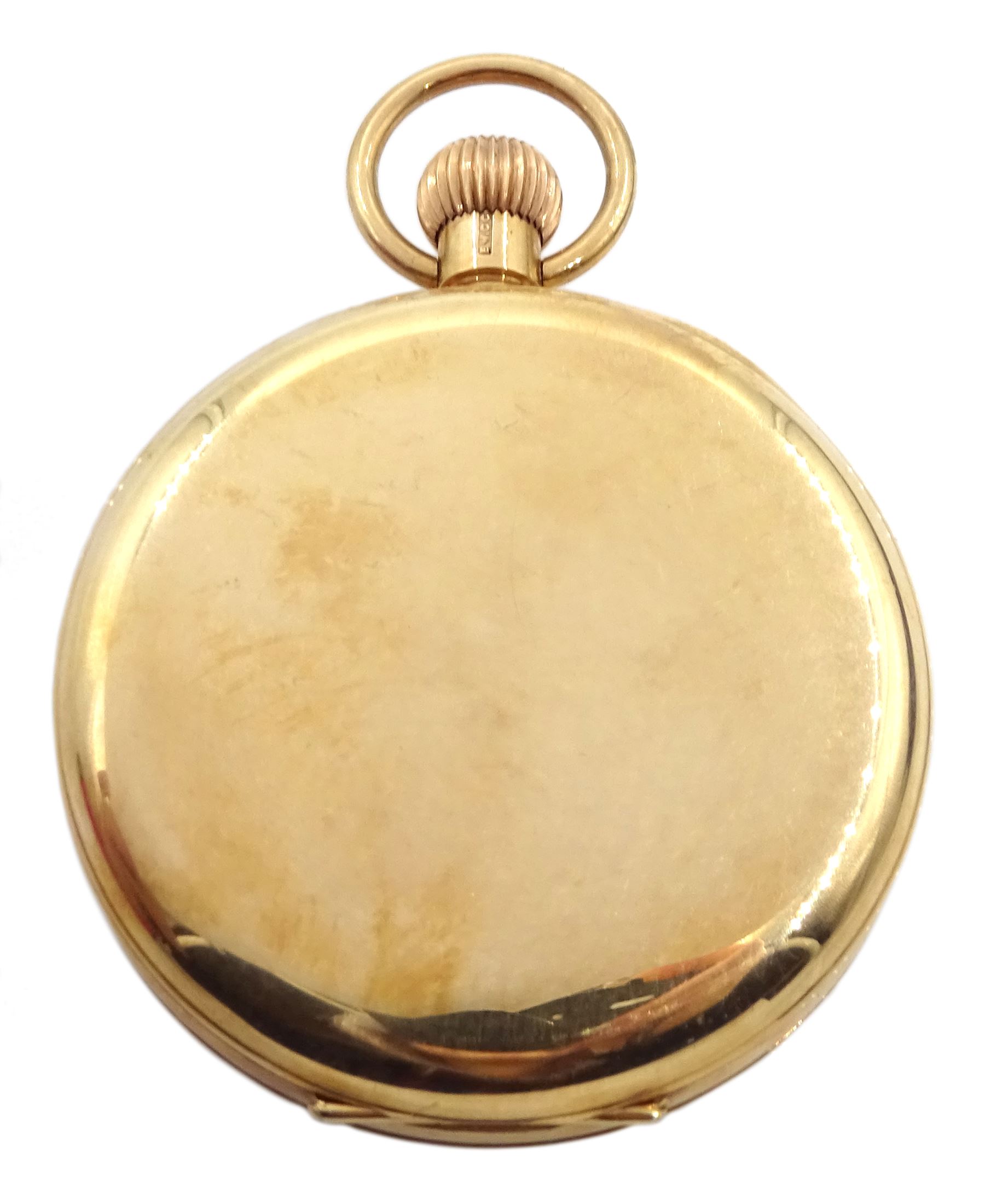 Early 20th century 9ct gold open face Swiss lever presentation pocket watch, retailed by W. Batty & Sons Ltd the inner dust cover engraved, case by Eclipse Watch Company, Birmingham 1925, in original velvet and silk lined case