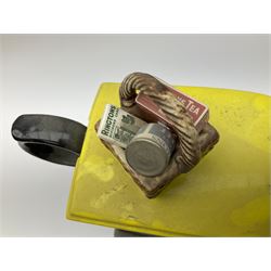 Three Ringtons novelty teapots, comprising The Ringtons Van teapot, the Tea Merchant teapot, and Millenium Celebration teapot. 