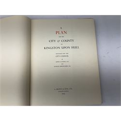 Lutyens & Abercrombie: A Plan for the City and County of Kingston upon Hull. 1945 with dustjacket; disbound copy of Sketches of Beverley and the Neighbourhood Ndc1882; and Jackson's Handbook for Tourists in Yorkshire and the Complete History of the County. 1891 (3)