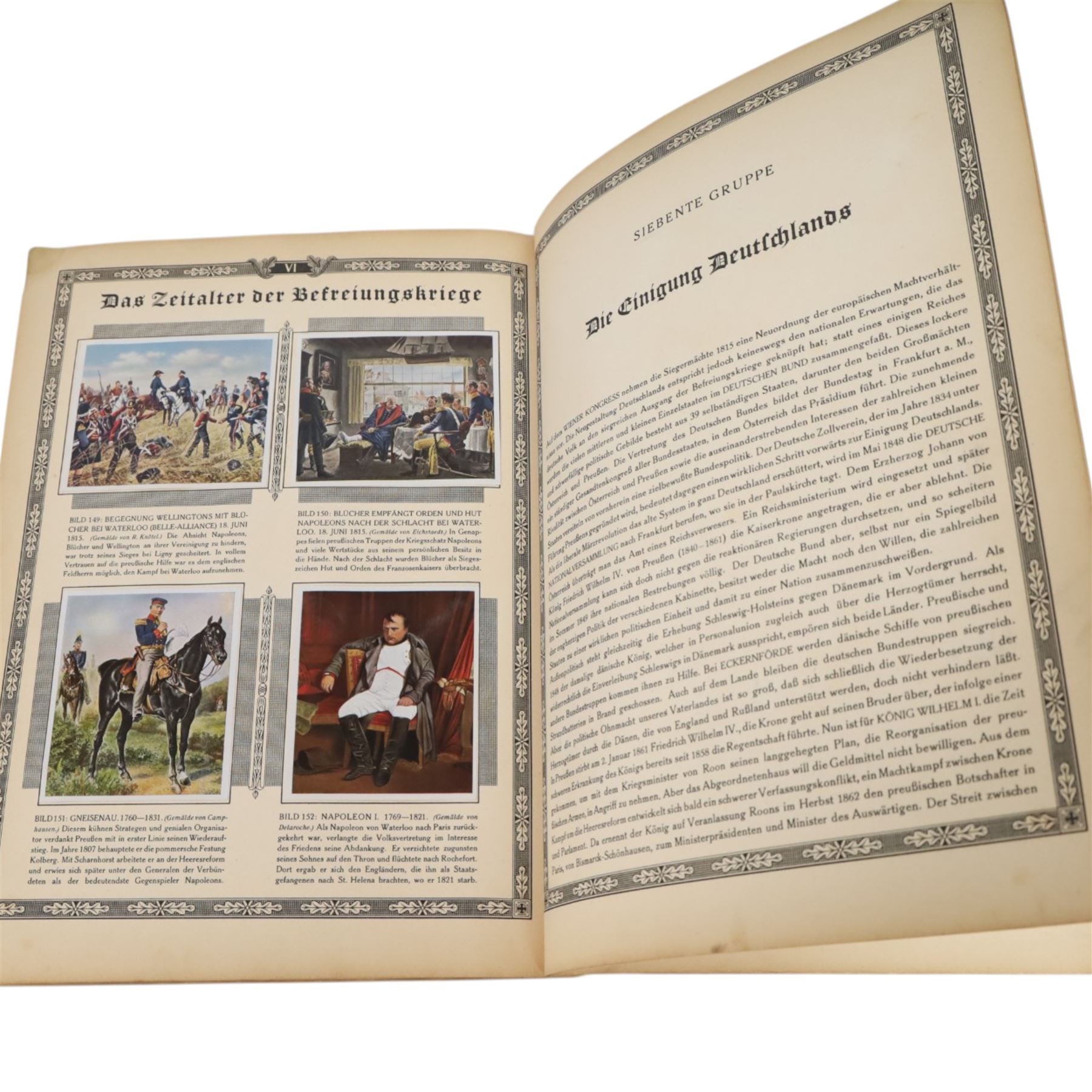 Collection of Third Reich German Ephemera, citations and certificates, photographs, an album of cigarette cards - Bilder Deutsche Geschichte, Deutschland Im Zweiten Weltkrieg, prints etc 