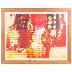 Continental School (20th Century): Abstract Collages, one mixed media and one photographic print each indistinctly signed in pencil and dated '98 and 2000, 57cm x 76cm (2)