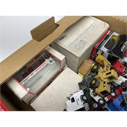 Collection of die-cast models including thirty-three K H Norton vehicles, Action City Fast Wheels, Gilbow Railway Collection, Matchbox Presents 'The Circus Comes to Town', loose models etc in two boxes