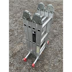 Four part multi purpose ladder, max permissible load - 150kg - THIS LOT IS TO BE COLLECTED BY APPOINTMENT FROM DUGGLEBY STORAGE, GREAT HILL, EASTFIELD, SCARBOROUGH, YO11 3TX