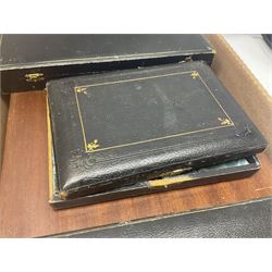 Cased canteen of cutlery, together with set of fish flatware, French teawares etc, in two boxes 