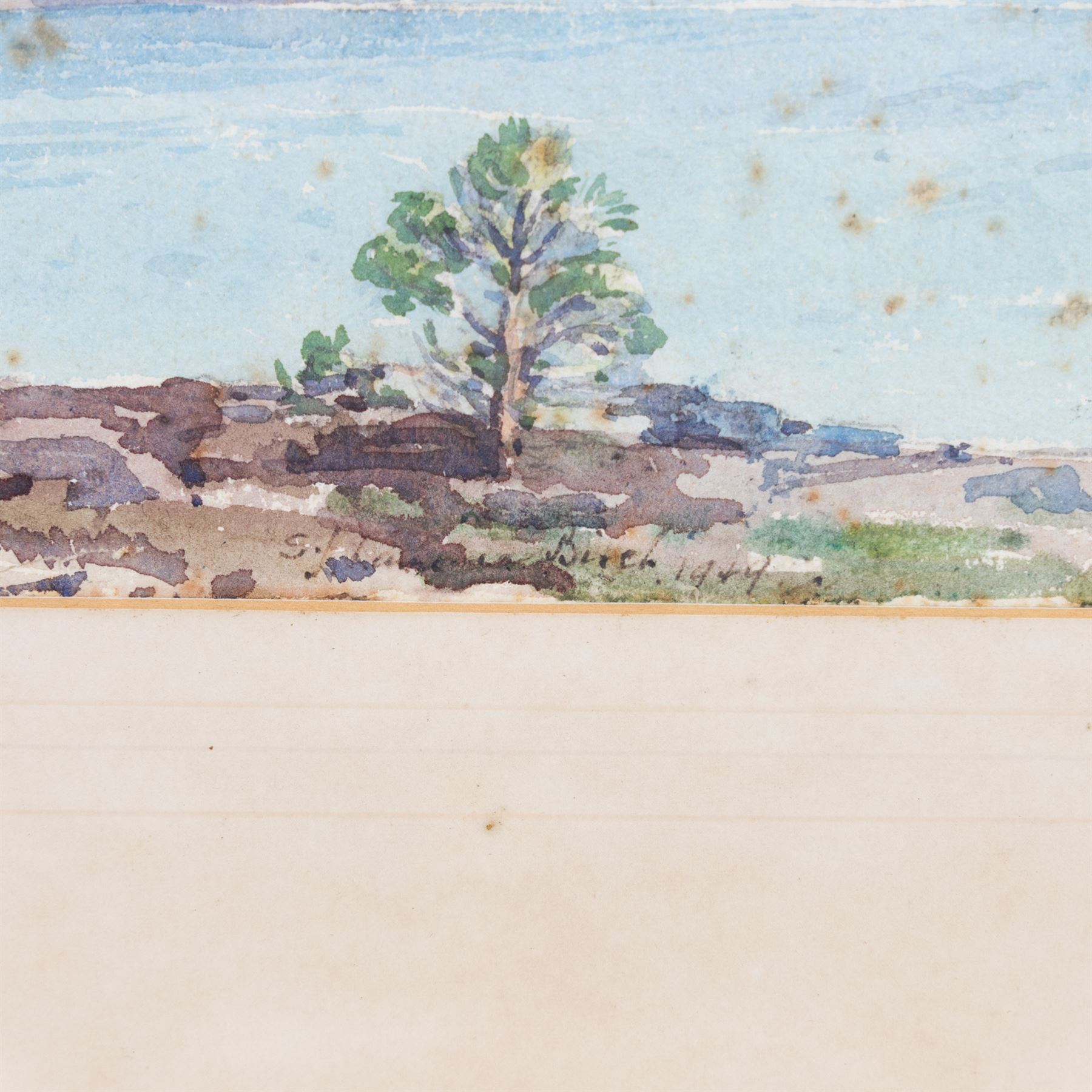 Samuel John 'Lamorna' Birch (Newlyn School 1869-1955): Boating on Loch Maree, two watercolours signed and dated 1949, indistinctly titled verso 25cm x 34cm (2)