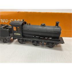 Nu-Cast ‘00’ gauge - two kit built steam locomotive and tenders comprising NC116 Class J26/J27 0-6-0 no.65886 in BR black and NC138 LNER/BR Class J25 0-6-0 no.65720 in BR black; with original boxes (2) 