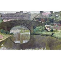 George Edmund Butler (British 1872-1936): Warehouse and Bridge, oil on board unsigned, att...