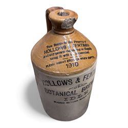 Ten Stoneware Flagons, from Scarborough, Darlington and other places