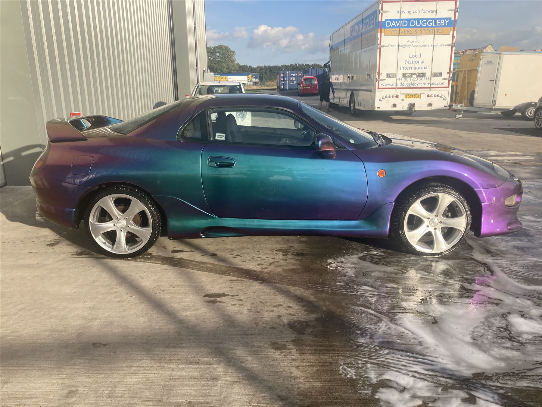 1996 Mitsubishi FTO 2.0 Petrol V6 Automatic 200bhp. Imported into the UK on 17/11/2006. ‘Grey’ import, 4 colour flip pearlescent paint. 2 keys. V5 Present. 88,467 Kilometres. Selling on behalf of the executors of a local estate.

Alternative buyers premium rate applies.

Alternative buyers premium rate applies. - THIS LOT IS TO BE COLLECTED BY APPOINTMENT FROM DUGGLEBY STORAGE, GREAT HILL, EASTFIELD, SCARBOROUGH, YO11 3TX