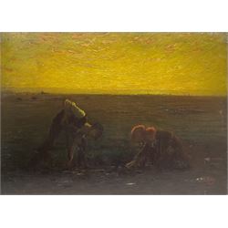Joseph Alfred Terry (Staithes Group 1872-1939): The Gleaners, oil on canvas signed and dated 1899, 86cm x 122cm (unframed)
Provenance: Artist's Studio Sale, Christie's 3rd July 1986, Lot 209. Studio Sale stamp verso
