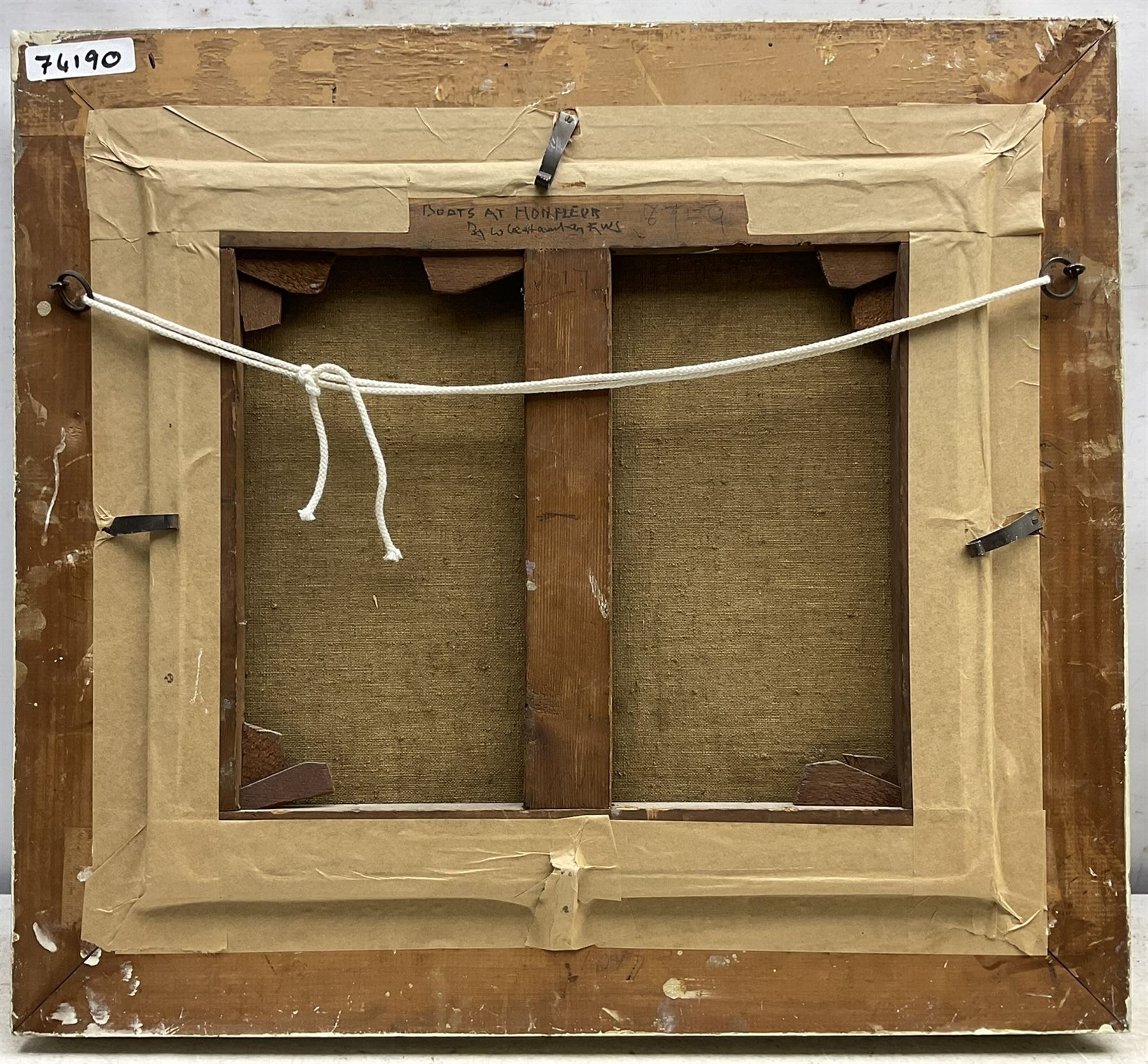 William Lee Hankey (British 1869-1952): 'Boats at Honfleur' and 'Ready for the Sea', pair oils on canvas signed, titled verso 35cm x 40cm (2)