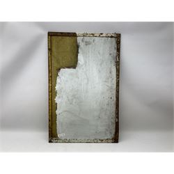 Enamel street advertising sign for The Manchester Guardian, with black lettering on yellow ground, H79cm W52cm