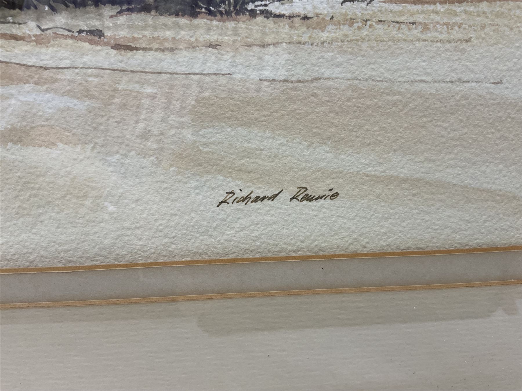 Richard Alexander Rennie (South African 1932-): Landscape with Distant Mountain, watercolour signed 45cm x 67cm