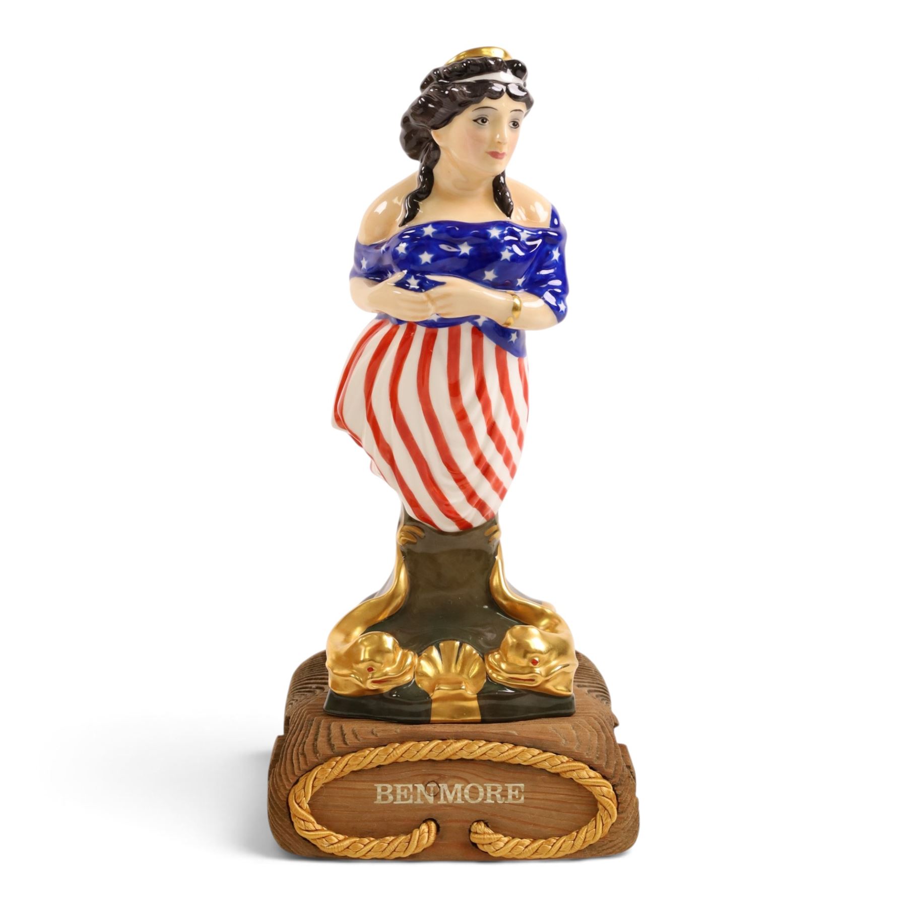 Two Royal Doulton Ship's Figureheads, Ajax HN2908, in presentation box and Benmore HN2909