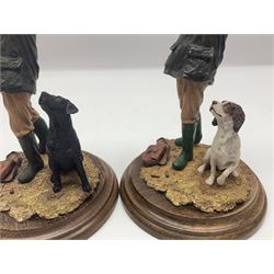 Four Country Artists figures, comprising Shooting figure group by K.Sherwin, Gun dog figure group, First Brace - Labrador and First Brace - Springer, largest H35cm 