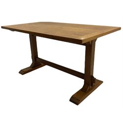 Rowntrees of Scarborough -  mid 20th century oak rectangular dining table