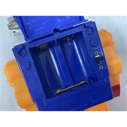 Three vintage battery operated robots comprising tin-plate Space Walk Man ME 100 Robot, Saturn the 13