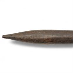 Two Australian Aboriginal digging sticks, longer 71cm