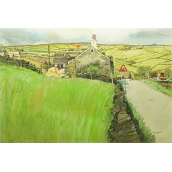 Trevor Hugh Stubley (British 1932-2010): Yorkshire Dales Landscape, watercolour signed and dated '80, 55cm x 82cm