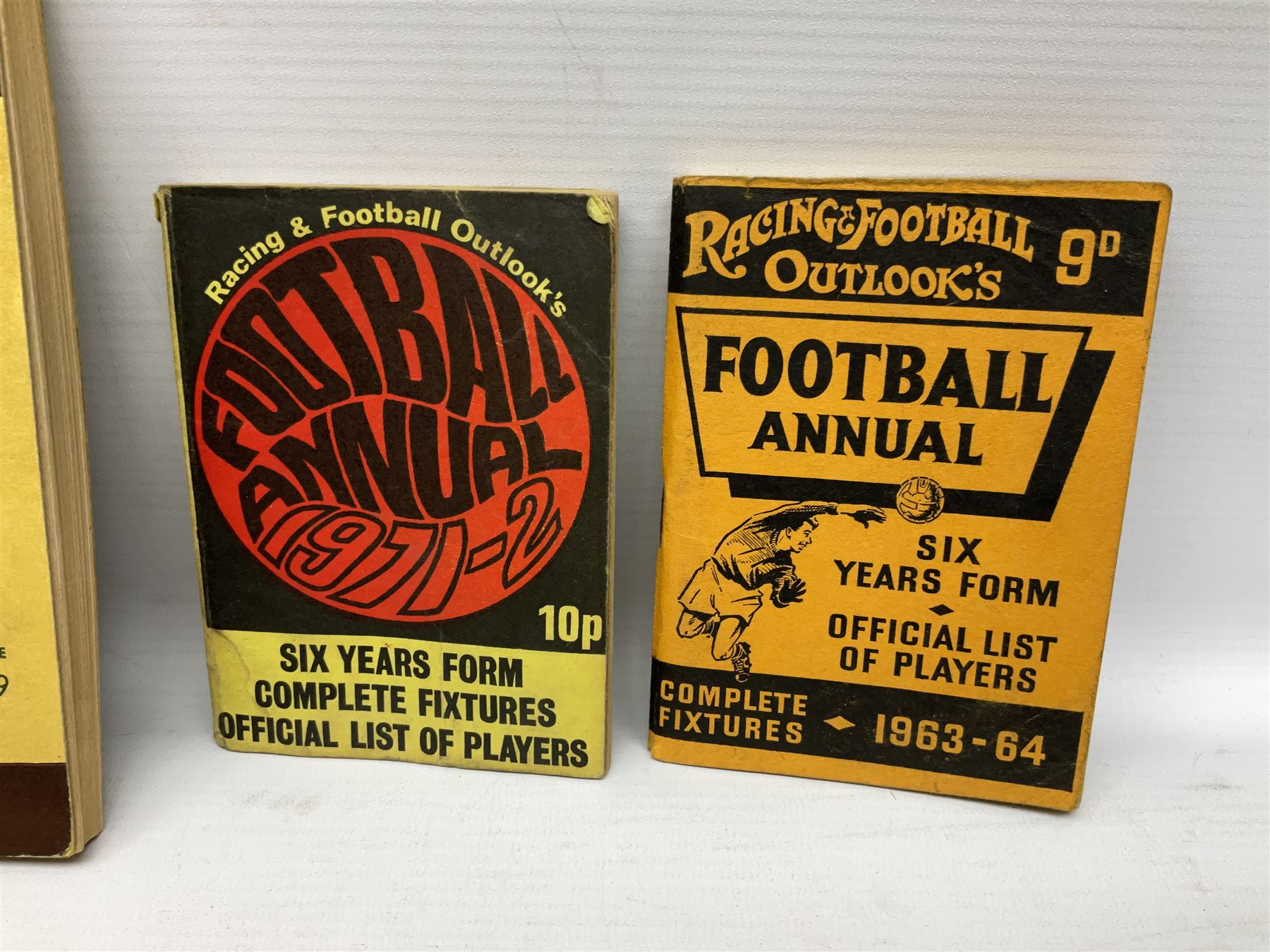 Football - Sherman's Searchlight on Famous Teams trade cards 1938-39 (28) and Searchlight on Famous Players (15); and nine booklets including F.A. Cup Annual 1951;two early 1960s F.A. Yearbooks etc; together with seven photographs of cricket teams, first half of 20th century; and four 1940s and later cricket booklets; and a signed postcard of boxer Len Harvey