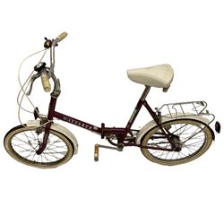 raleigh shopper style small wheel folding bicycle and boys mountain type bicycle - THIS LOT IS TO BE COLLECTED BY APPOINTMENT FROM DUGGLEBY STORAGE, GREAT HILL, EASTFIELD, SCARBOROUGH, YO11 3TX