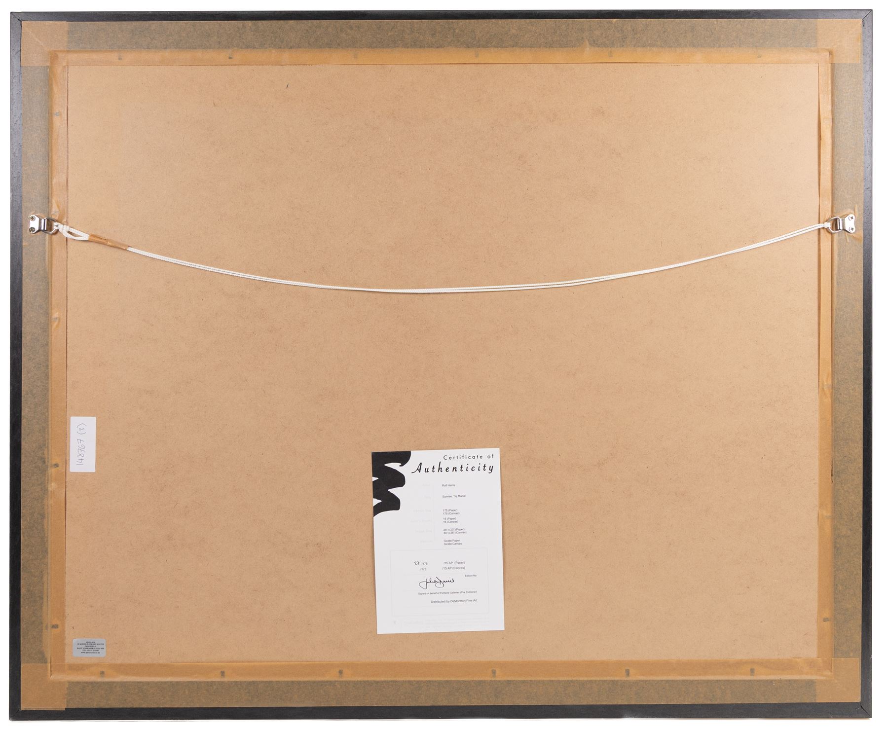 Rolf Harris (Australian 1930-): 'Sunrise - Taj Mahal' 'Rolf on Art - Monet' and 'Rolf on Art - Van Gogh', set of three limited edition giclee prints signed and numbered respectively, largest Sunflowers 66cm x 49cm (3)