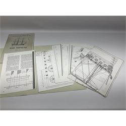 Wooden kit built model of HMS Neptune, 1:90 scale, with detailed rigging to three masts and a row of cannons to either side, upon ebonised wooden base, including stand H71cm