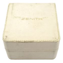 Zenith El Primero Defy gentleman's stainless steel and gold-plated automatic wristwatch, cream dial with champagne subsidiary dials for seconds, 30 minute and 12 hour recording, date aperture between 4 and 5, boxed with papers