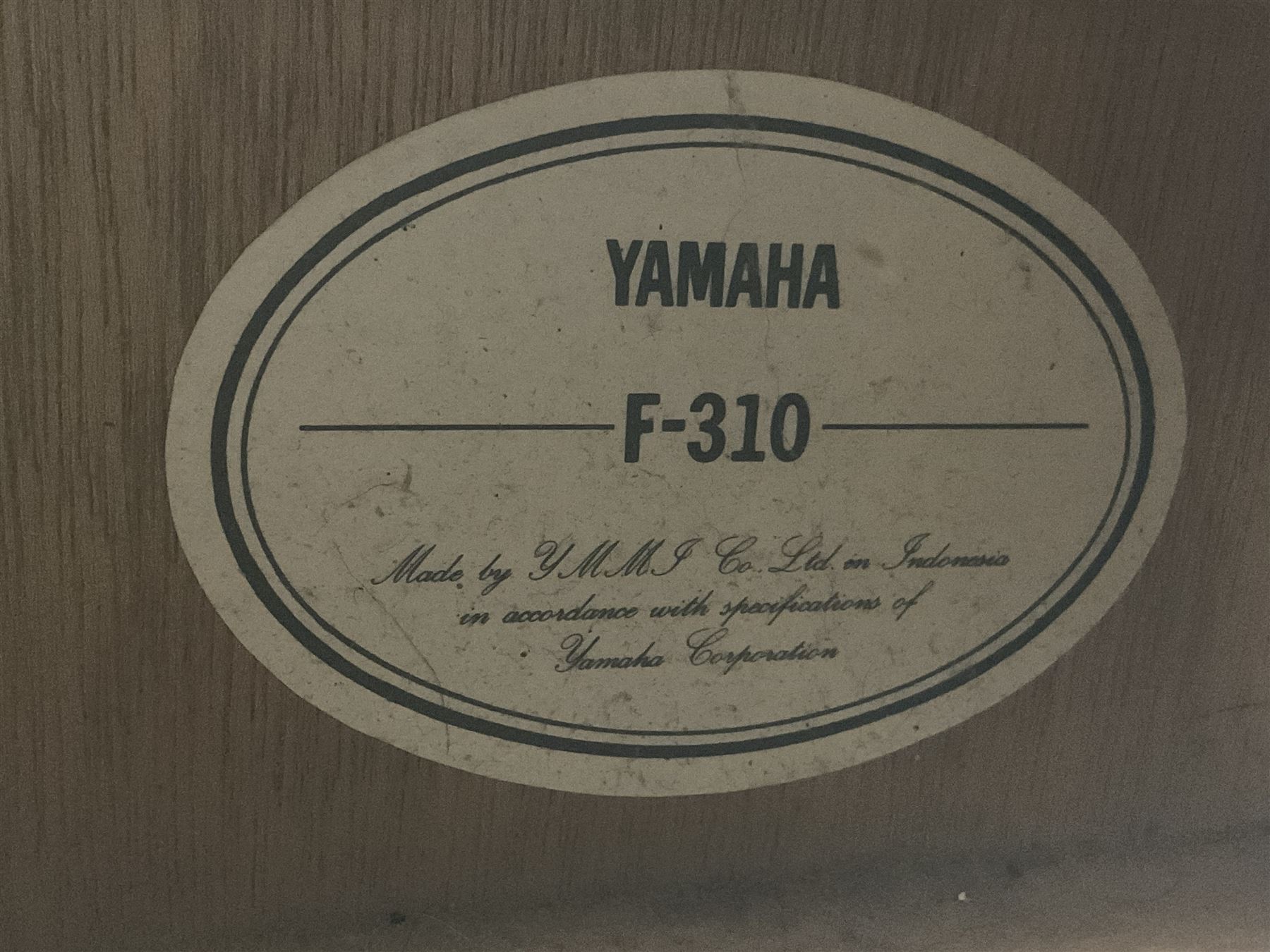 German Hoyer twelve-string acoustic guitar with metallic paper label L106cm; and Indonesian Yamaha F-310 acoustic guitar (2)