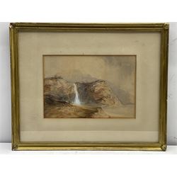 Joseph Newington Carter (British 1835-1871): Hayburn Wyke, watercolour unsigned 17cm x 24.5cm