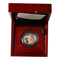King Charles III 2025 'St George and The Dragon' rose gold proof full sovereign coin, from...