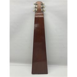 Early 1960s lap steel electric guitar with mahogany body and Plato pick-up, L81.5cm