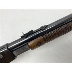 FIREARMS CERTIFICATE REQUIRED - Belgian Browning FN pump action .22 LR rifle, the 56cm(22