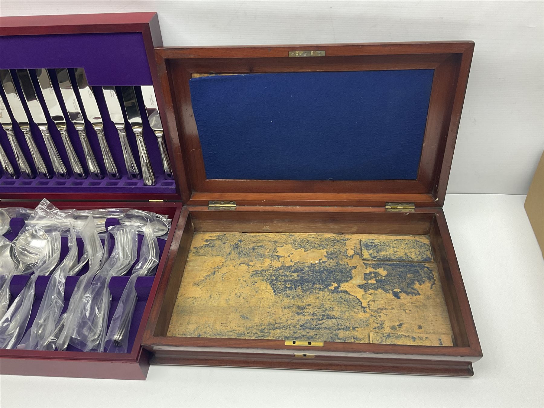 Arthur Price canteen of 18/10 stainless cutlery, together with another box