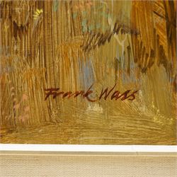 Frank Wass (British 20th century): 'British Railways Princess Coronation Duchess of Hamilton - Stanier 8p 4-6-2 on the KWV Railway', oil on board signed, titled dated 1984 and dedicated verso 38cm x 54cm