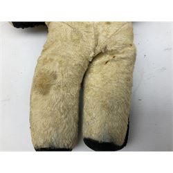 1950s fashion doll reputedly used for advertising children's wellingtons in a shoe shop window H30cm; and two soft toys (3)