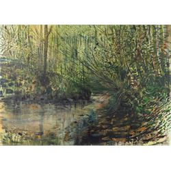 Kane Cunningham (British 1961-): 'Mulgrave Woods', watercolour signed and dated '08, title...