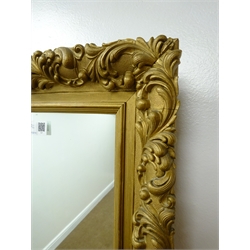  Edwardian mahogany framed mirror, projecting cornice, cluster of columns (W47cm, H54cm) and an ornate gilt framed square mirror (W40cm, H45cm)  
