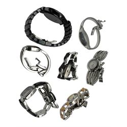 Collection of wristwatches, including Junghans Mega Solar, Seiko alarm chronograph, six Fossil watches, Skagen wristwatch and one other 