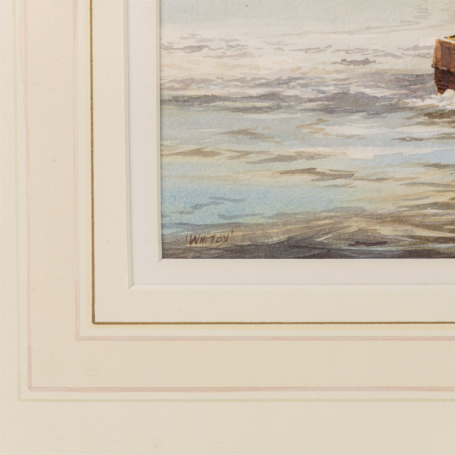 David C Bell (British 1950-): ‘Local Fisherman Arriving Whitby’, watercolour signed, titled and dated 1988 verso 25cm x 43cm