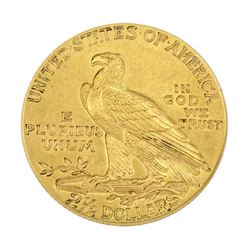 United States of America 1926 Indian head gold two and a half dollar coin