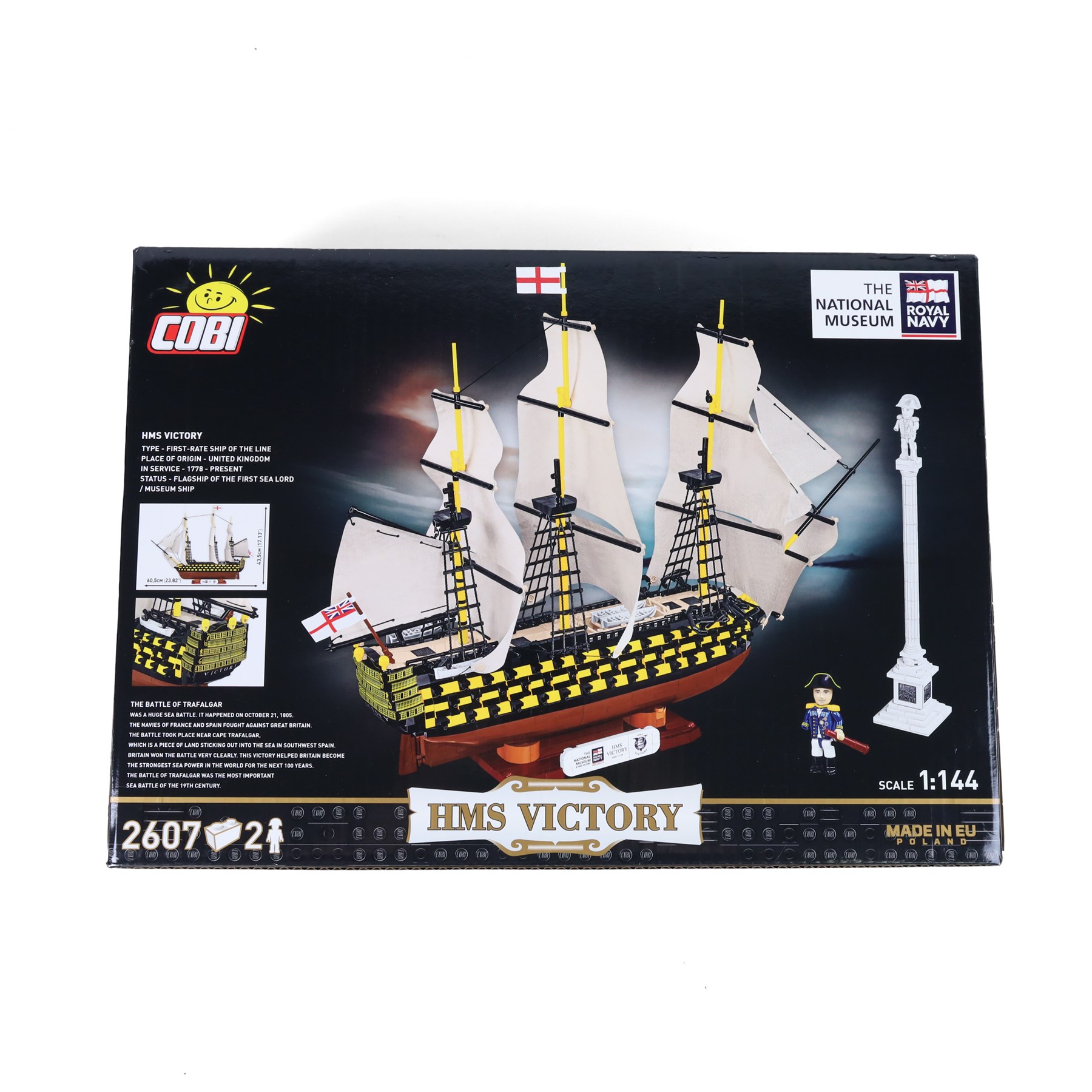 Limited edition Cobi Bricks 1:144 scale National Royal Navy Museum Edition HMS Victory no. 20095, 2607 pieces, in sealed box