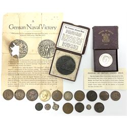 Lusitania replica medal, boxed and vario