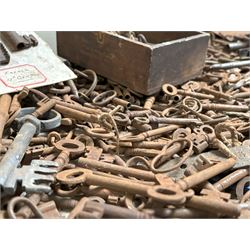 Collection of over 300 antique keys - COLLECTION BY APPOINTMENT FROM: The White House, Thirsk Road, Easingwold, York, YO61 3NF - CALL 01723 507111 TO ARRANGE