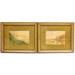Arthur Blackburn (British 1853-1925): Robin Hoods Bay  from the North and South, pair watercolours signed 17cm x 24cm (2) 